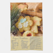 砂糖クッキーのレシピ キッチンタオル (縦)