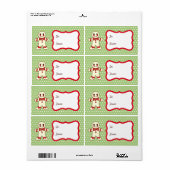 砂糖クリスマスクッキーギフトラベルラベル ラベル (フルシート)