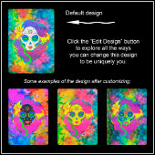 [砂糖サイケデリックスカル]レインボータイ染料カラベラ トランプ