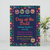 砂糖スカルとフラワーズディアスデロスムエルトス 招待状 (スタンド正面)