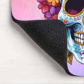 砂糖スカルと花 マウスパッド (コーナー)