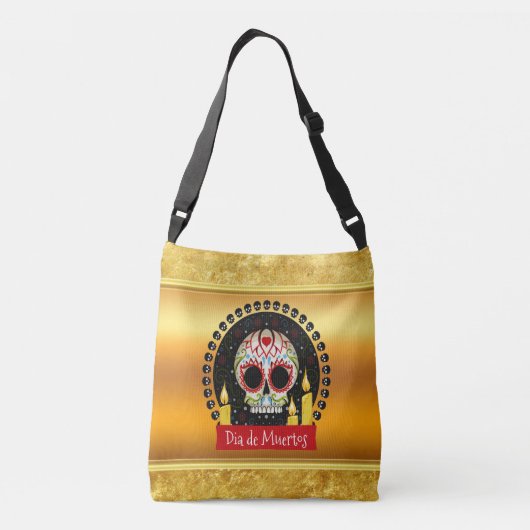 砂糖スカルのゾッとする恐ろしさと怖さ クロスボディバッグ (裏面)