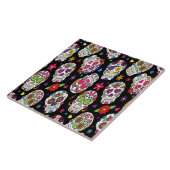 砂糖スカルの恐ろしさとゾッとするような脅威 タイル (側面)