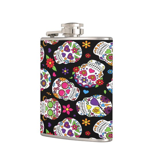 砂糖スカルの恐ろしさとゾッとするような脅威 フラスク (左)