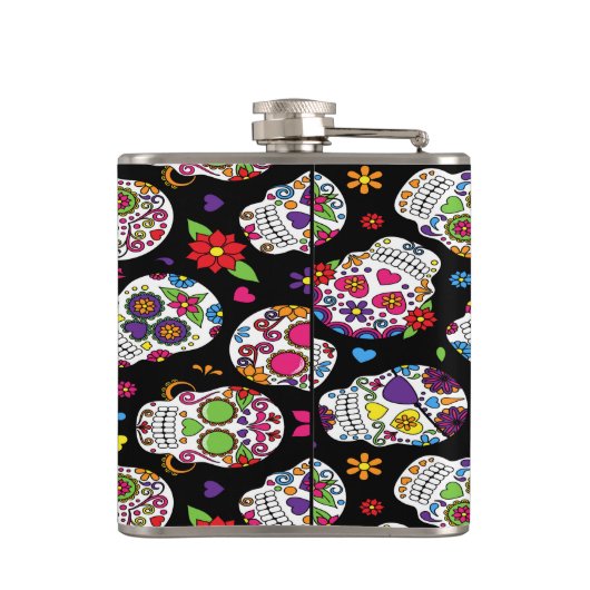 砂糖スカルの恐ろしさとゾッとするような脅威 フラスク (裏面)