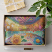 砂糖スカルの日の死んだデコページ 薄葉紙 (ギフト)