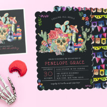 砂糖スカルの日の死んだ誕生日パーティー