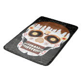 砂糖スカルの日の死風呂またはキッチンマット バスマット (アングル)