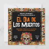 砂糖スカルの日メキシコパーティー 招待状 (正面)