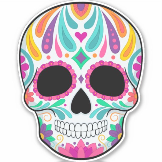 砂糖スカルの日 シール (正面)