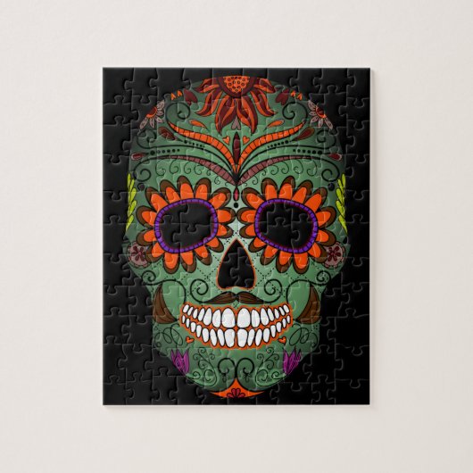 砂糖スカルの日 ジグソーパズル (縦)