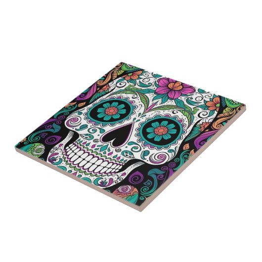 砂糖スカルの日 タイル (側面)