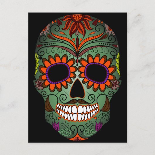 砂糖スカルの日 ポストカード (正面)