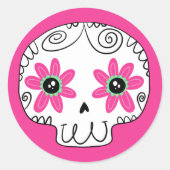 砂糖スカルの日 ラウンドシール (正面)