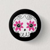 砂糖スカルの日 缶バッジ (正面)