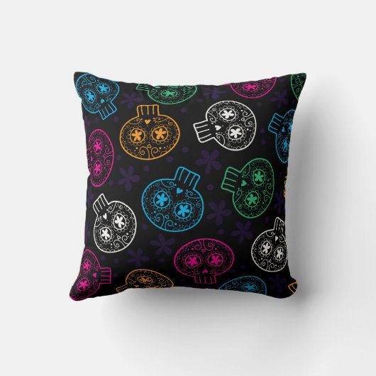 砂糖スカルの死んだカラベリタスの日 クッション (裏面)