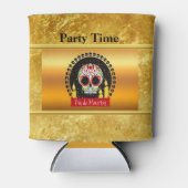 砂糖スカルの血を巻く威圧及び怖い 缶クーラー (正面)