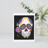 砂糖スカルはがき ポストカード (スタンド正面)