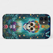 砂糖スカルアーインスパイアト – メキシコ伝統 Case-Mate iPhoneケース (裏面(横))