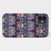砂糖スカルアート鮮やか – 伝統の表現 Case-Mate iPhoneケース (裏面(横))