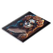 砂糖スカルアート – カラフル表現 ノートブック (左側)