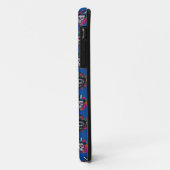 砂糖スカルアート – トップハットフローラフェスタ(青) Case-Mate iPhoneケース (裏面/左)