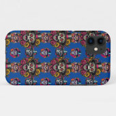 砂糖スカルアート – トップハットフローラフェスタ(青) Case-Mate iPhoneケース (裏面(横))