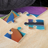 砂糖スカルアート – 女性の砂糖スカルメイクアップ ジグソーパズル (側面)