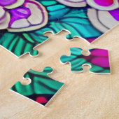 砂糖スカルアート – 死の中の生活 ジグソーパズル (側面)