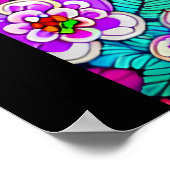 砂糖スカルアート – 死の中の生活 ポスター (角)