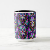 砂糖スカルアート – 死の中の生活 マグカップ (中央)