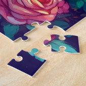 砂糖スカルアート – 開花ミスティーク ジグソーパズル (側面)