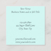 砂糖スカルアールヌーボー スクエア名刺 (裏面)