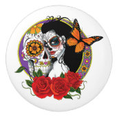 砂糖スカルアールヌーボー セラミックノブ (正面)