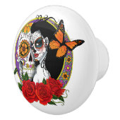 砂糖スカルアールヌーボー セラミックノブ (右)