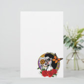 砂糖スカルアールヌーボー 便箋 (スタンド正面)