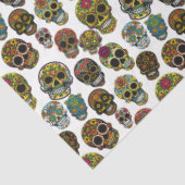 砂糖スカルアー伝統的ト – パターン(白) 薄葉紙 (詳細)