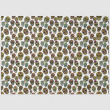 砂糖スカルアー伝統的ト – パターン（白）