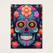 砂糖スカルイヤリング表示カード (裏面)