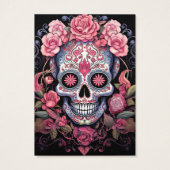 砂糖スカルイヤリング表示カード (裏面)