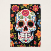 砂糖スカルイヤリング表示カード (裏面)