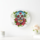 砂糖スカルウォールクロック ラージ壁時計 (ホーム)