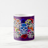 砂糖スカルカラフルバラシンコオールソウル コーヒーマグカップ (中央)