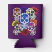 砂糖スカルカラフルバラシンコオールソウル 缶クーラー (正面)