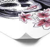 砂糖スカルガールポスター ポスター (角)