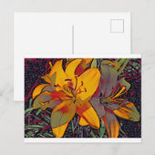 砂糖スカルタイガーリリー ポストカード (正面/裏面)