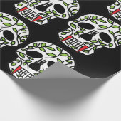砂糖スカルデイオブザデッドハローウィンパーティ ラッピングペーパー (角)