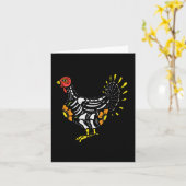 砂糖スカルトルコのメキシコ感謝祭の日 カード (黄色い花)