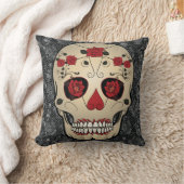 砂糖スカルバラデイオブザデッド装飾用クッション クッション (ブランケット)