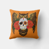 砂糖スカルバラフクロウ クッション (裏面)